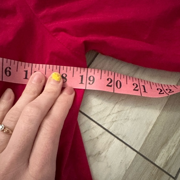 Tommy Hilfiger Top Button Down Long Sleeve Chest Pockets Red Medium - Picture 7 of 10